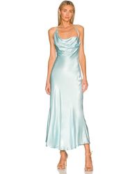 Bardot Astrid Midi Slip Dress - Blau
