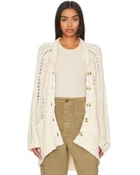 Free People - GILET CABLE - Lyst