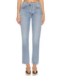 Agolde - Riley High Rise Straight Crop Jeans - Lyst