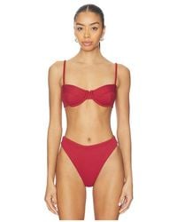 Haight - Ribbed Lycra Vintage Bikini Top - Lyst