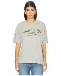 Anine Bing - Camiseta Cohen La En Color Gris Talla (También En S, Xs) - Lyst