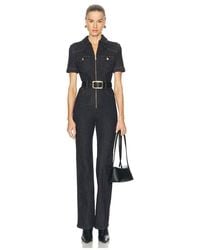 Self-Portrait - Denim Jumpsuit - Lyst