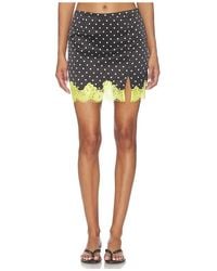 Fleur du Mal - Juliet Lace Dotted Slip Skirt - Lyst