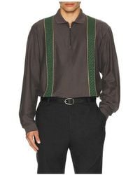 Palmes - Society Long Sleeve Zip Polo - Lyst