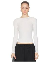 Enza Costa - Silk Rib Essential Crew - Lyst
