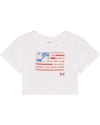 Polo Ralph Lauren - Short Sleeve Jersey Knit Flag Boxy T-Shirt - Lyst