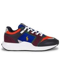 Polo Ralph Lauren - Train 89 V2 Leather & Suede Low Top Sneaker - Lyst