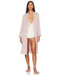 Barefoot Dreams - Washed Satin Notch Collar Robe - Lyst