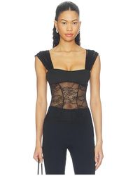 OW Collection - Vilda Lace Top - Lyst