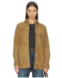 Rohe - Suede Pankou Overshirt - Lyst