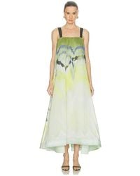 clea blossom anika embroidered dress Floral Embroidered Sequin Slit Gown by Amelia Couture 2053 2 / White main image 0