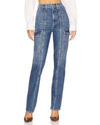 GRLFRND - Harper High Rise Slim Cargo - Lyst