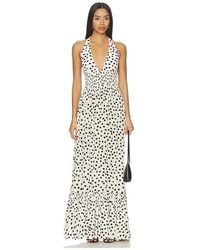 Leslie Amon - Ari Halter Maxi Dress - Lyst