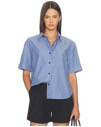 Rag & Bone - Connie Short Sleeve Stripe Shirt - Lyst