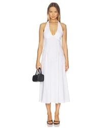 AEXAE - Linen Halter Neck Maxi Dress - Lyst