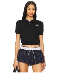 Alexander Wang - Kurzärmeliges Polo-Oberteil - Lyst