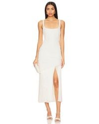 PATBO - Vestido Midi Fringe En Color Blanco Talla (También En 4) - Lyst