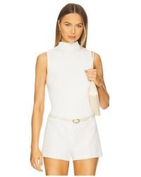 Veronica Beard - Top Sin Mangas Nellie En Color Blanco Talla En - Lyst
