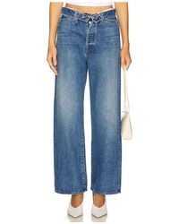 Mother - The Fold Over Dodger Ankle Jeans En Color Azul Talla (También En 24, 25, 26, 27, 28, 29, 30, 31, 32) - Lyst