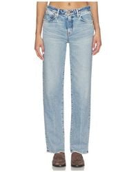 Moussy - Kingston Tailored Straight Jeans - Lyst