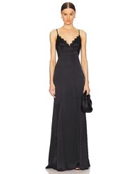 L'Agence - Zanna Lace Trim Gown - Lyst