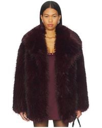 Lamarque - Finaya Faux Fur Trench Coat - Lyst