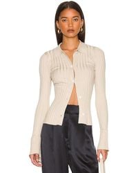 MORE TO COME - Brandy Button Front Sweater - Lyst