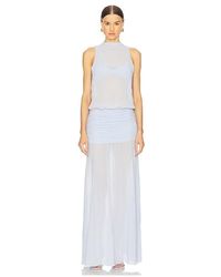 SER.O.YA - Maxivestido Cherry En Color Bebe Azul Talla En - Lyst