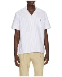 Polo Ralph Lauren - Short Sleeve Lightweight Oxford Andy Stripe Camp Shirt - Lyst
