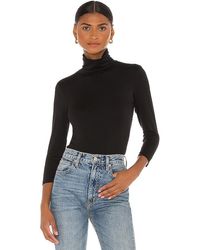 L'Agence - Aja Turtleneck 3/4 Sleeve Top - Lyst