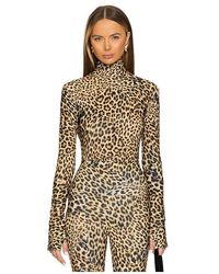Norma Kamali - Slim Fit Long Sleeve Turtle Top Clothing Xs 2) Spandex/Polyester/Jersey - Lyst