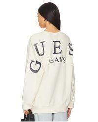 Guess - Back Macro Logo Sweatshirt - Lyst