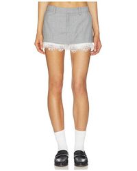 Sea - Fiora Tropical Wool Skort - Lyst