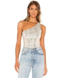 superdown - Remi One Shoulder Bodysuit - Lyst