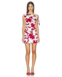 SWF - Ruched One Shoulder Mini Dress - Lyst