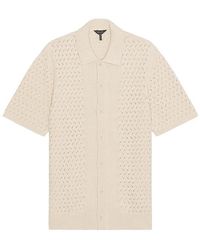 Good Man Brand - Essex Short Sleeve Open Knit Shirt - Lyst