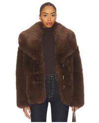 NonChalant Label - Oslo Faux Fur Jacket - Lyst