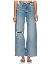 PAIGE - Arellia Skimmer Covered Button Fly Jeans - Lyst