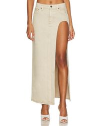 GRLFRND - Blanca Maxi Skirt With High Slit - Lyst