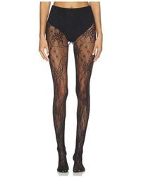 Stems - Wild Flower Lace Mesh Tights - Lyst