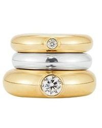 Mega - Zirconia Stacking Donut Ring - Lyst