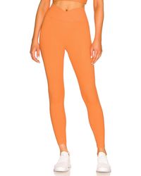 Year Of Ours LEGGINGS RIBBED VERONICA - Orange