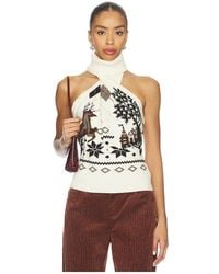 Monse - Mixed Fair Isle Halter Top - Lyst