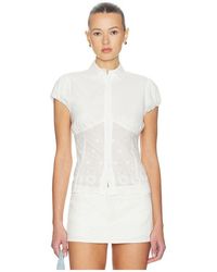 GUIZIO - Rinka Embroidered Blouse - Lyst