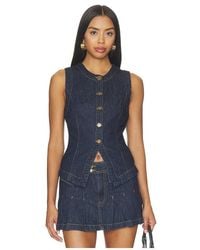 Blank NYC - Denim Vest - Lyst