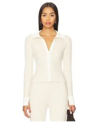 Lunya - Cozy Cotton Silk Ribbed Button Up - Lyst