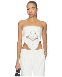 Monse - Table Cloth Top en White - Lyst