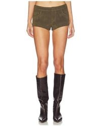 superdown - Frannie Faux Suede Short - Lyst