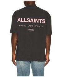 AllSaints - Underground Crew Tee - Lyst