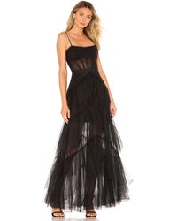 bcbg tulle gown flamingo pink